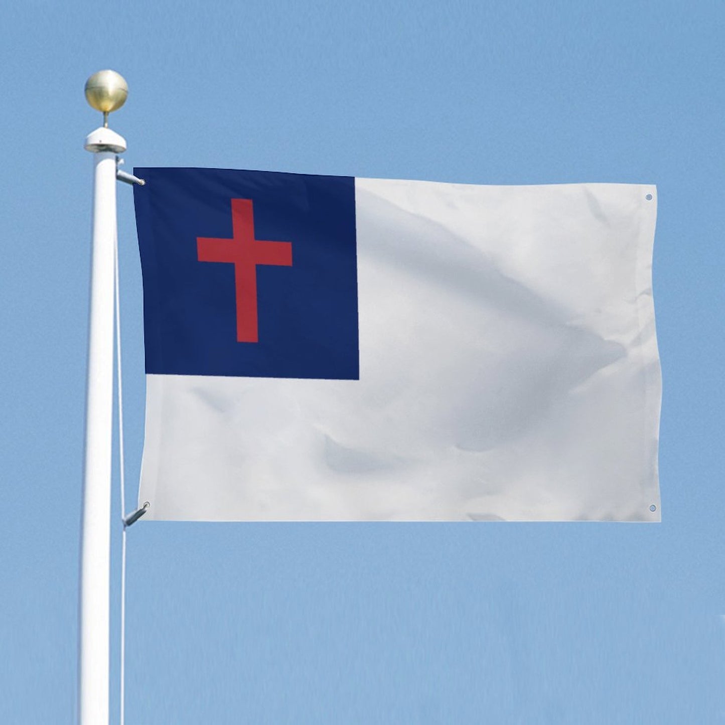 Christian Flag Inspired Wall Mount Flag with Four Grommets (35x59 in)