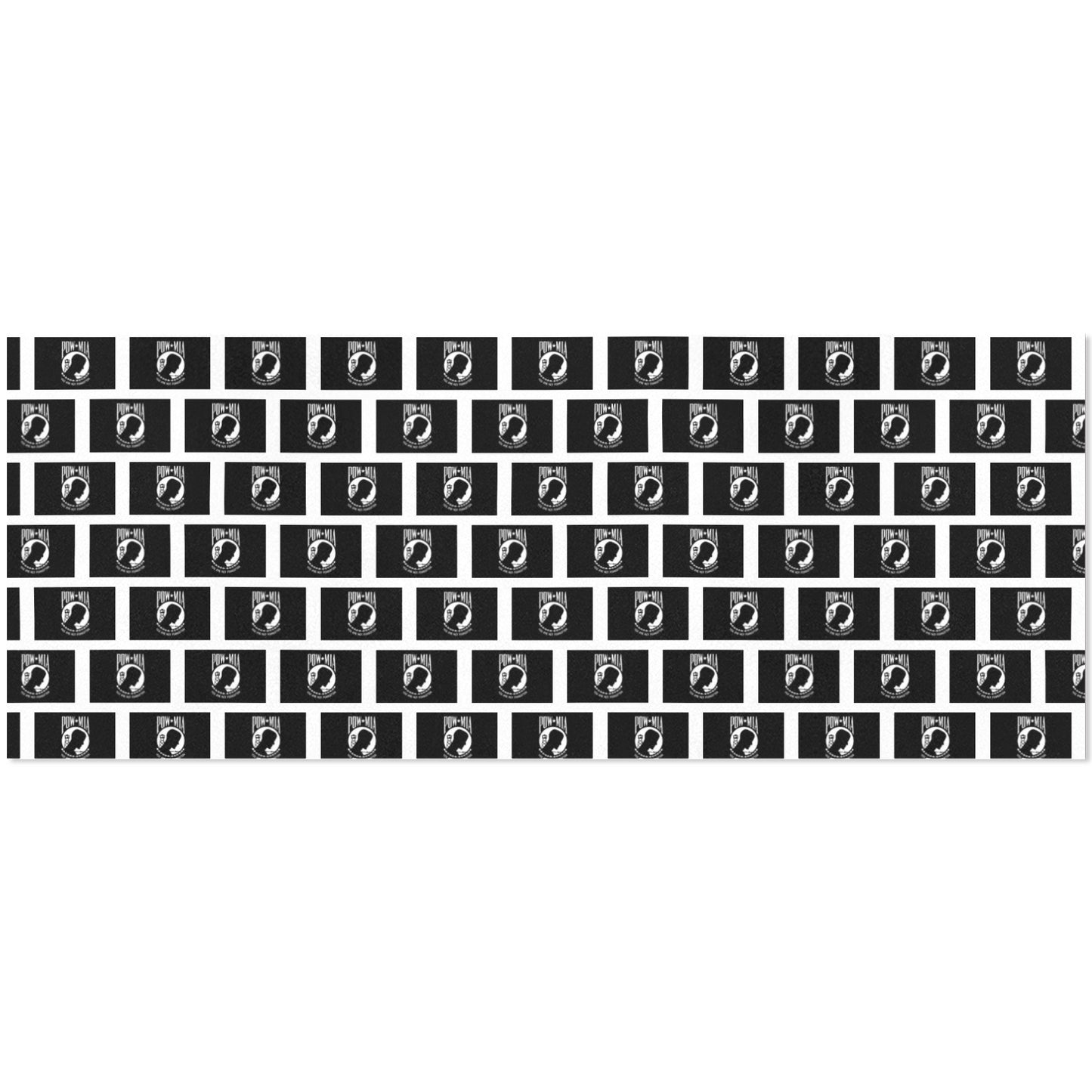 POW/MIA Flag Inspired Custom Gift Wrapping Paper 58"x 22.5" (4 Rolls)