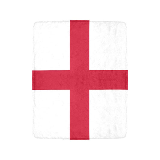 Luv My Flag's England fleece blanket featuring St George's Cross.