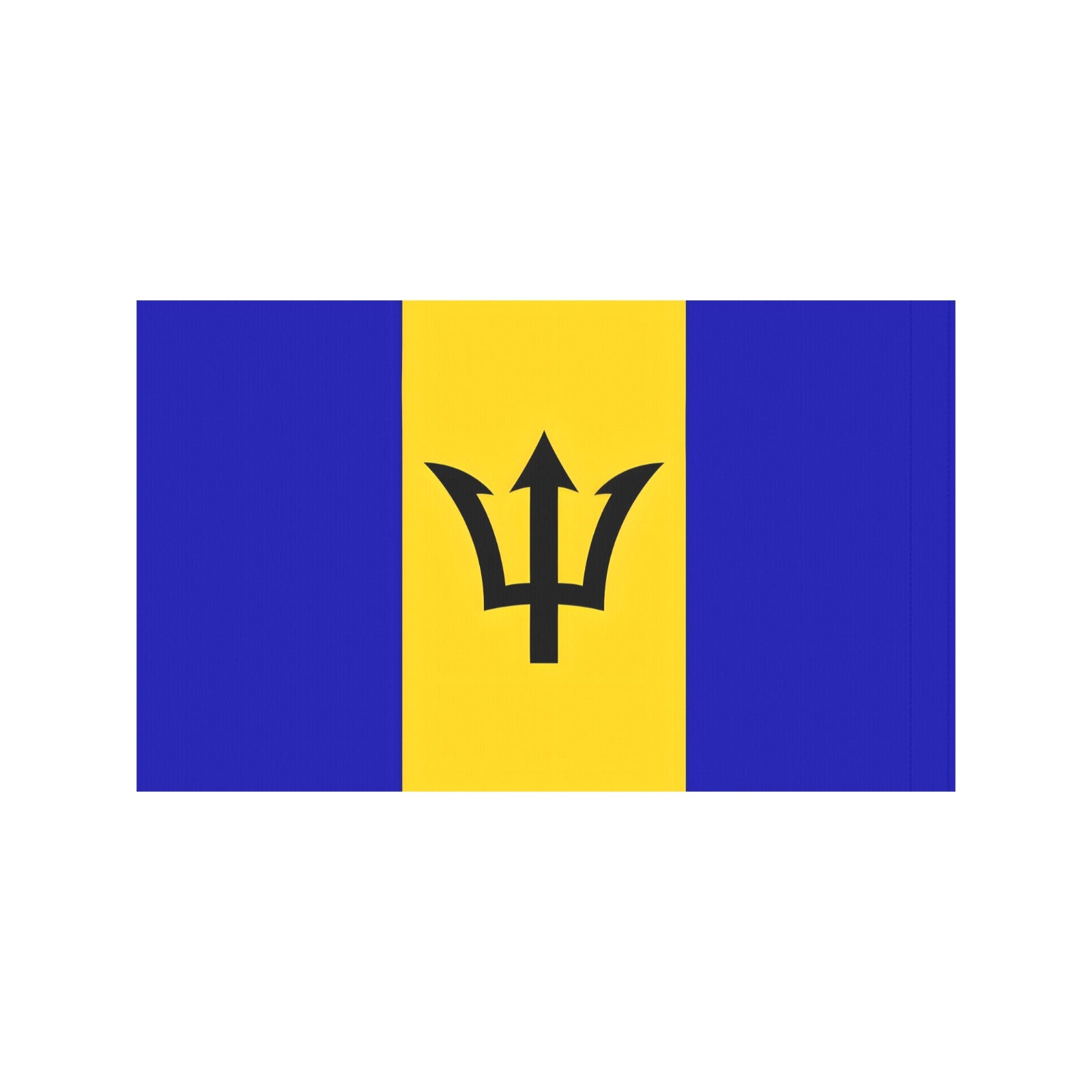 Barbados flag with trident design by Luv My Flag.