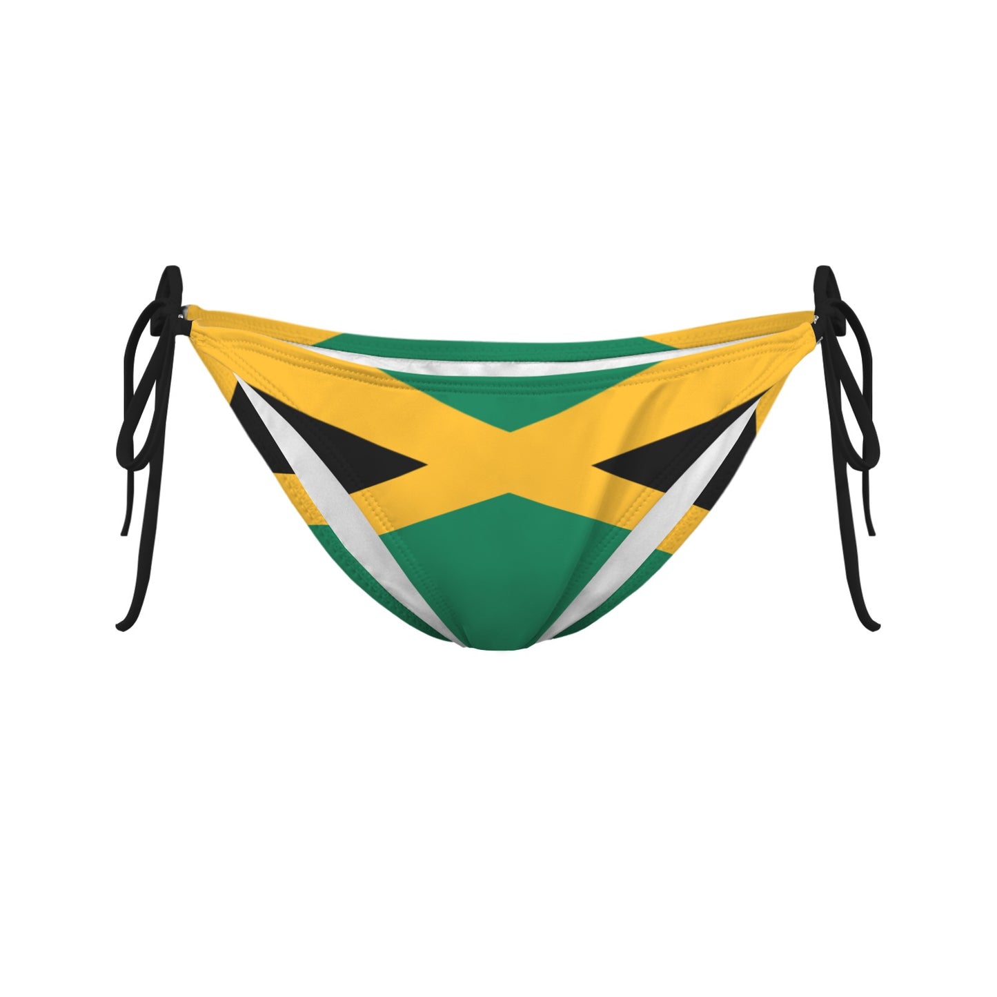 Jamaica Flag Inspired Side-Tie Bikini Bottom