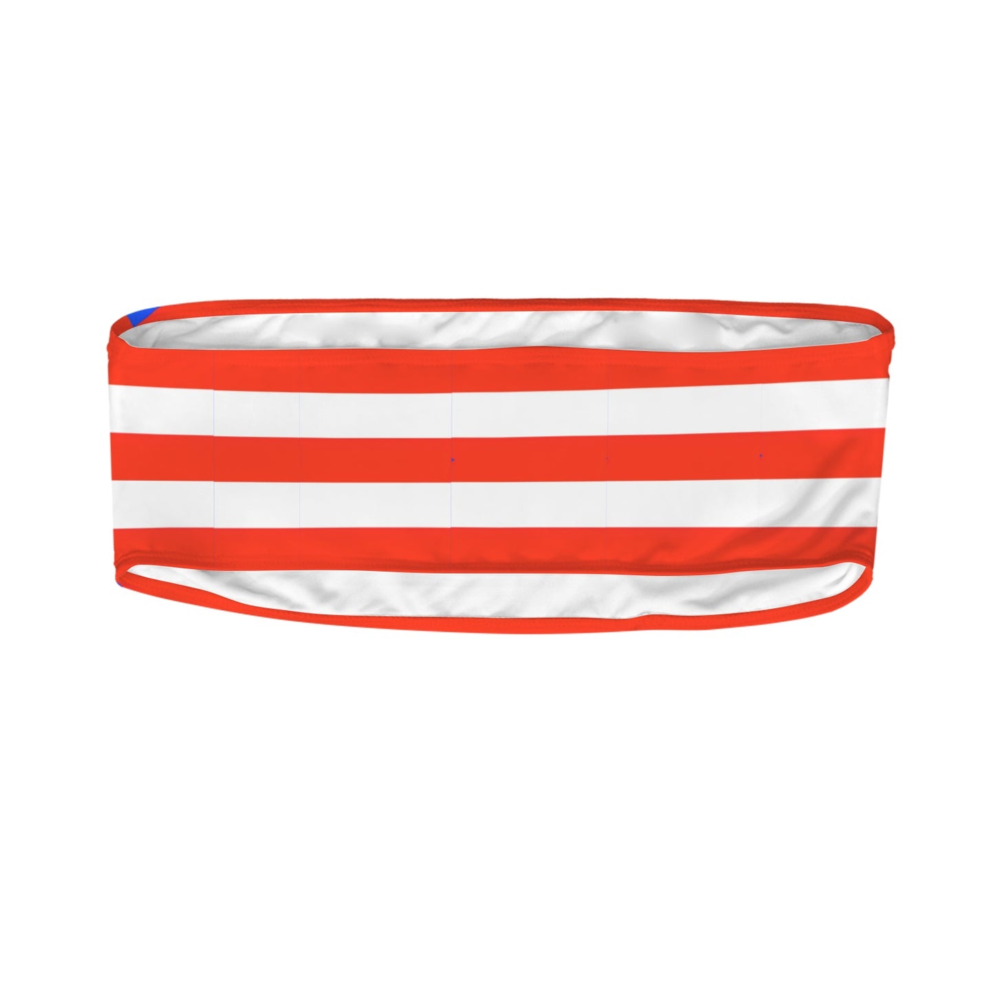 Puerto Rico Flag Inspired Bandeau Tube Bikini Top