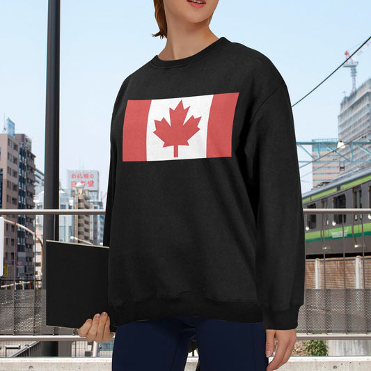Canada Flag Unisex Fleece Sweatshirt (Made in the USA)
