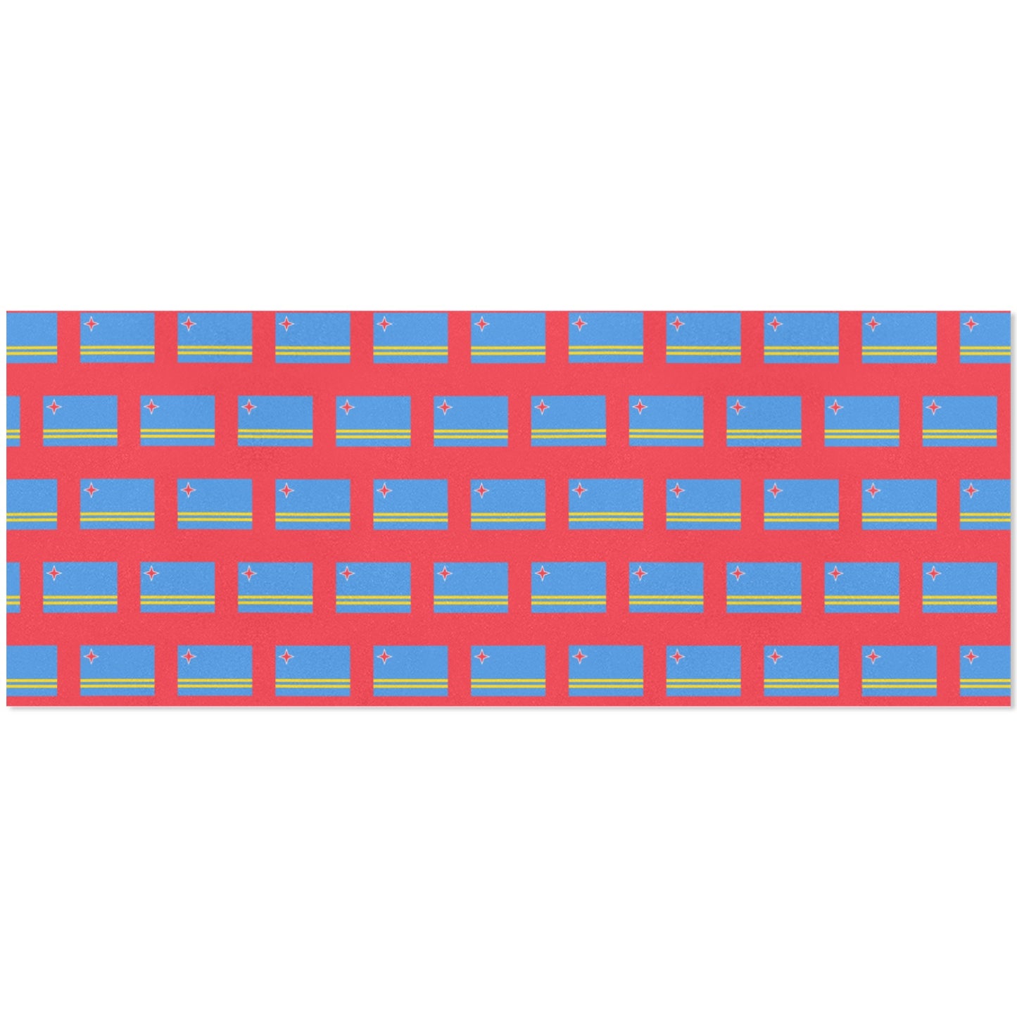 Aruba Flag Custom Gift Wrapping Paper 58"x 22.5" (4 Rolls)