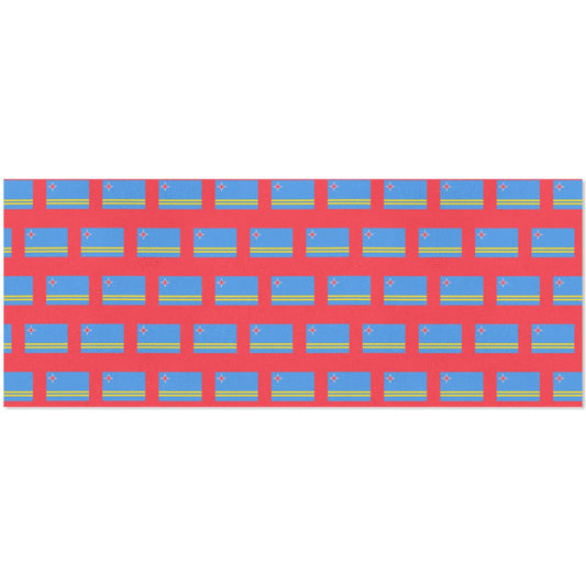 Aruba Flag Custom Gift Wrapping Paper 58"x 22.5" (4 Rolls)
