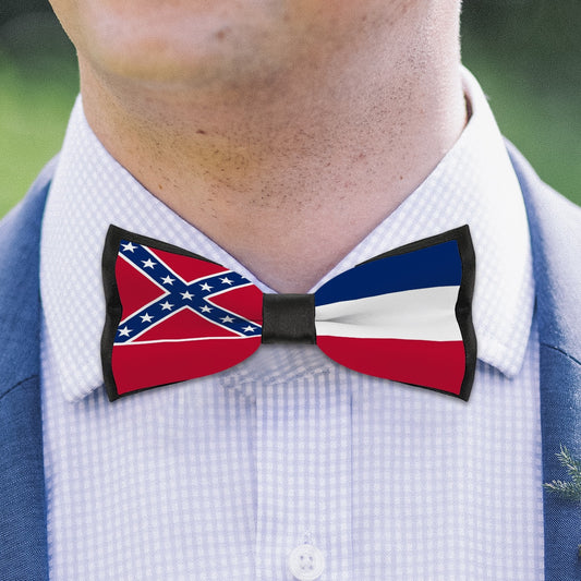 Mississippi Flag (retired) Inspired Bow Tie – Look Sharp, Show your Columbian Pride