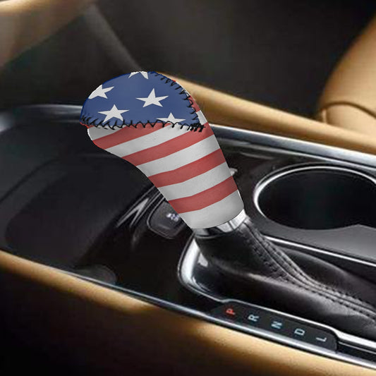 USA/American Flag Inspired Gear Lever Cover+Hand Brake Cover