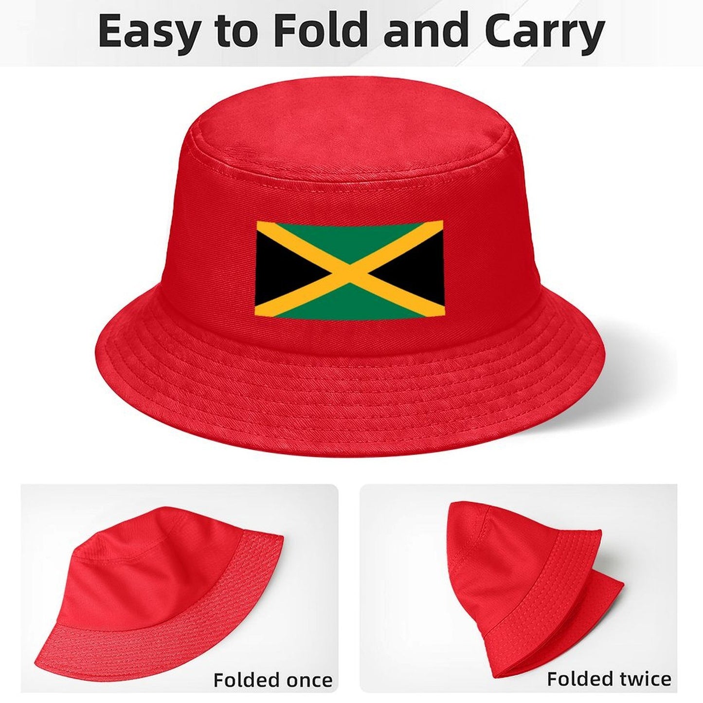 Jamaica Flag Inspired Kids’ Bucket Hat | Ships from USA