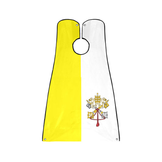 Vatican City Flag Beard Bib Apron for Men Shaving & Trimming
