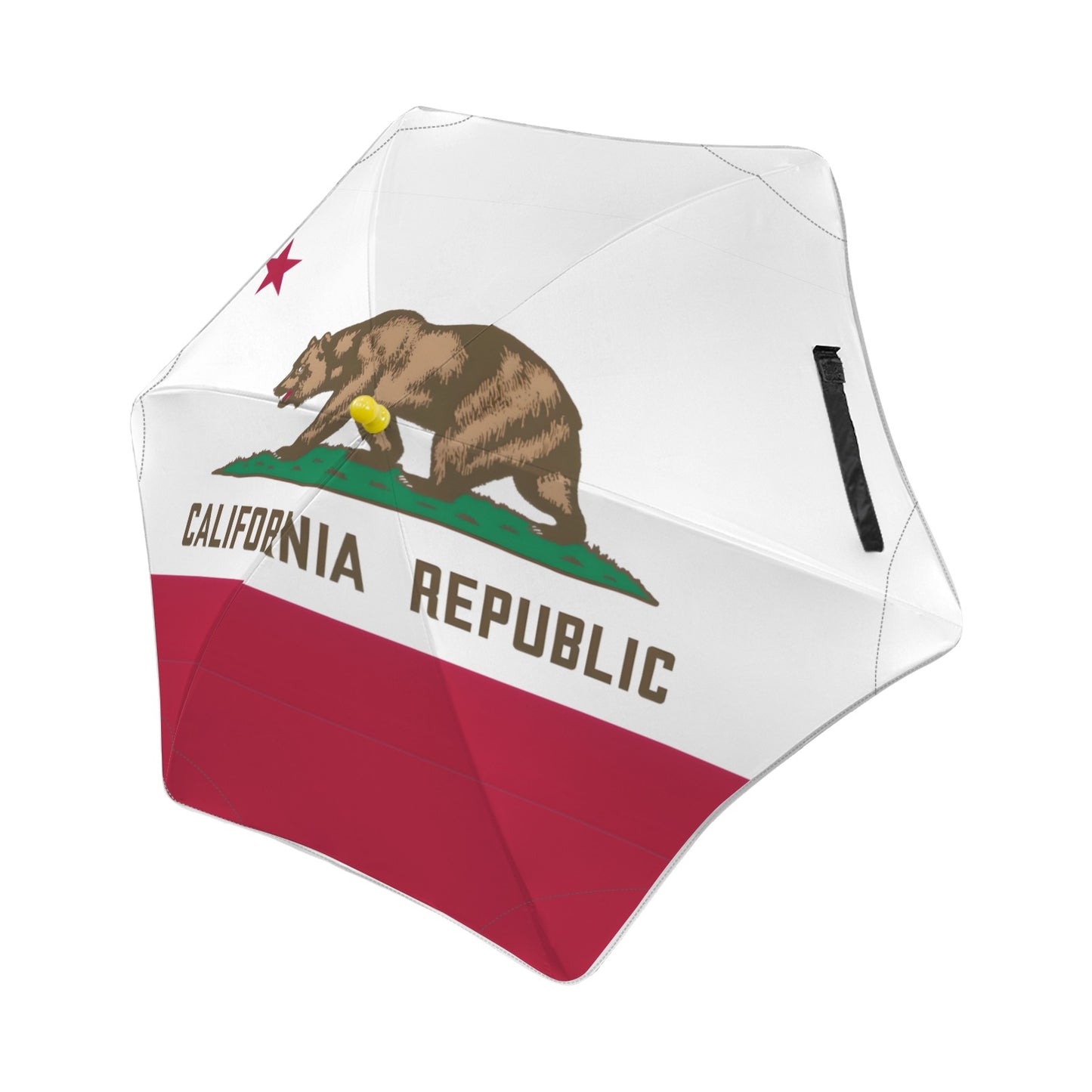 California Flag Inspired Kids Safe Round Corner Umbrella