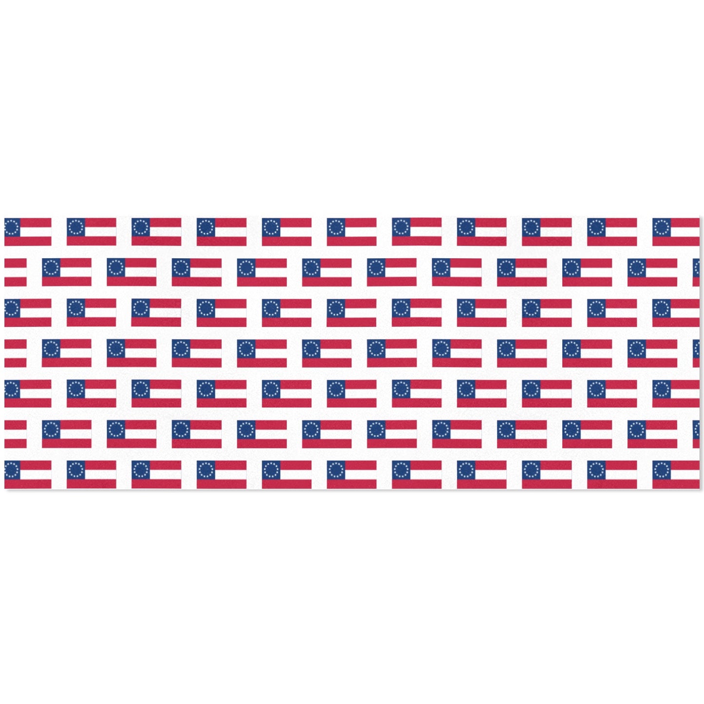 Confederate States Flag Inspired Custom Gift Wrapping Paper 58"x 22.5" (4 Rolls)