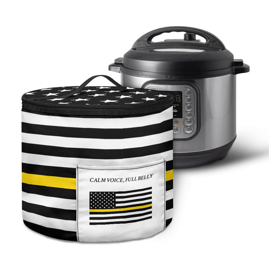Thin Gold Line Flag Inspired Electric Pressure Cooker Insulation Bag