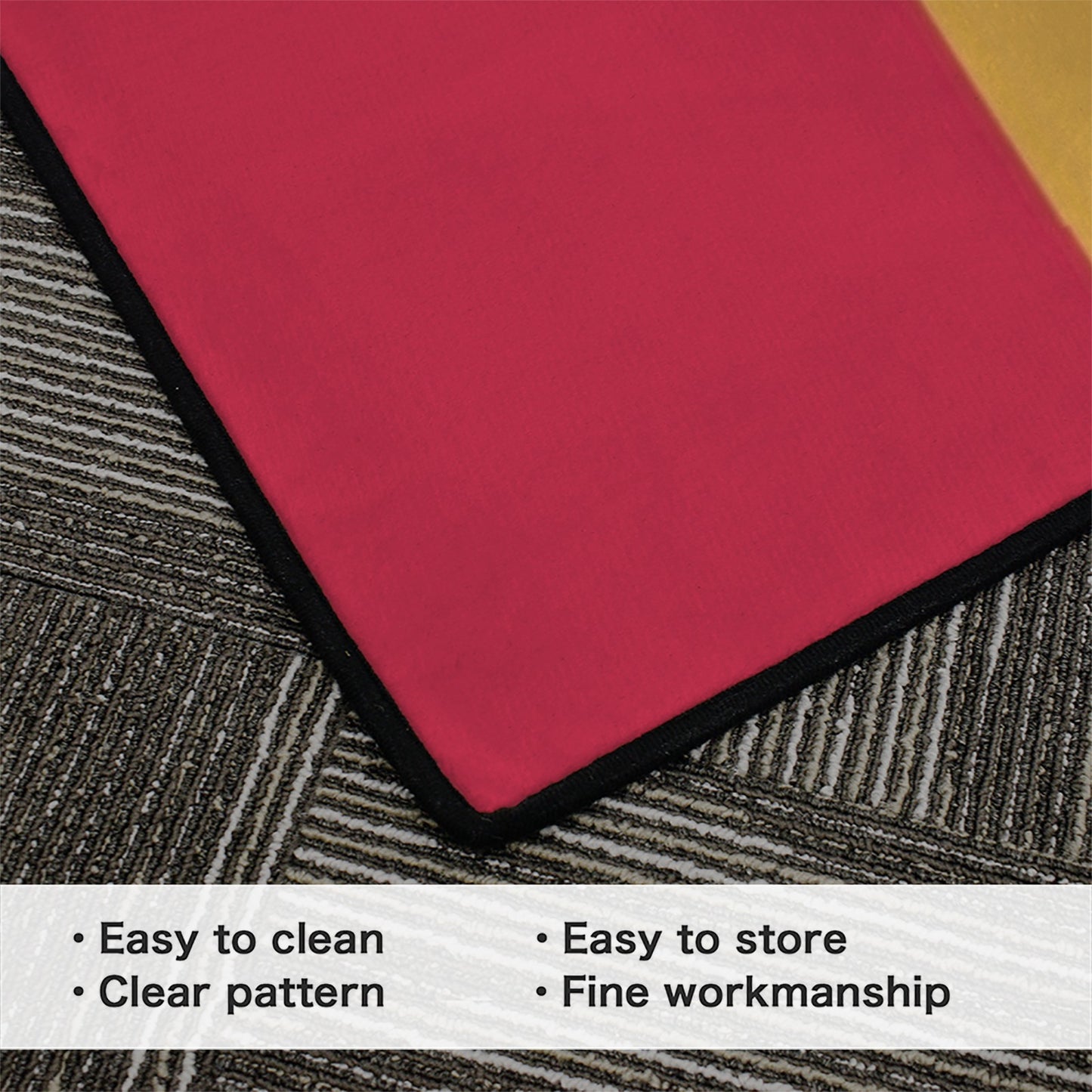 Mississippi Flag Inspired 84x60 Inch Area Rug with Black Binding (Made in the USA)