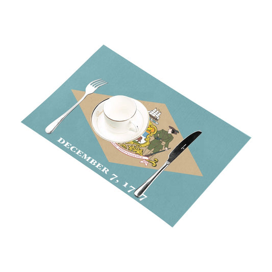 Delaware Flag Placemats 12" x 18" (Set of 6)