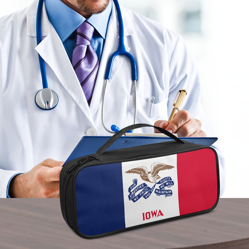 Iowa Flag Inspired Stethoscope Storage Bag