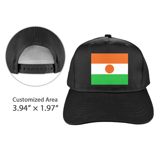 Niger Flag Inspired Baseball Cap | Printed in the  USA