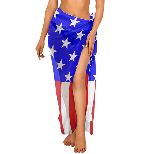 USA/American Flag Inspired Bikini Cover-Up Style-2