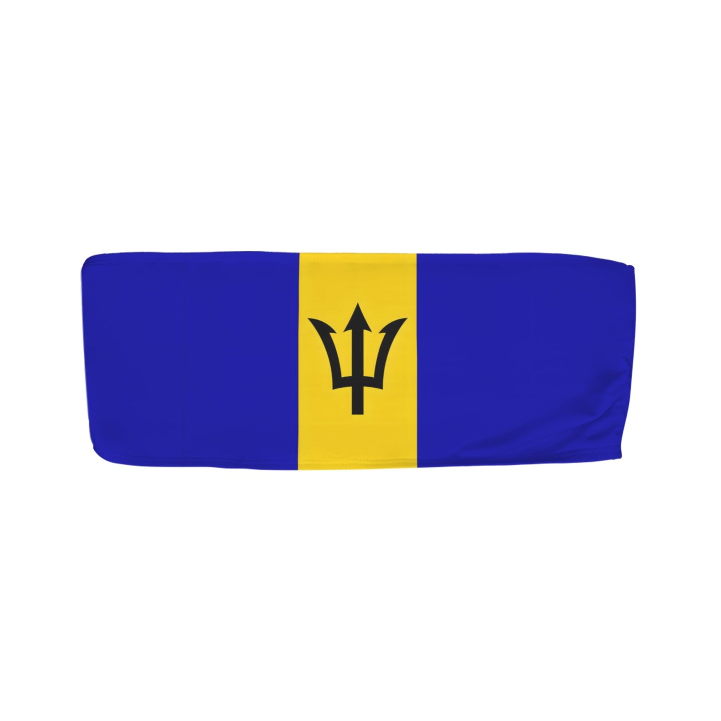 Barbados Flag Inspired Bandeau Tube Bikini Top