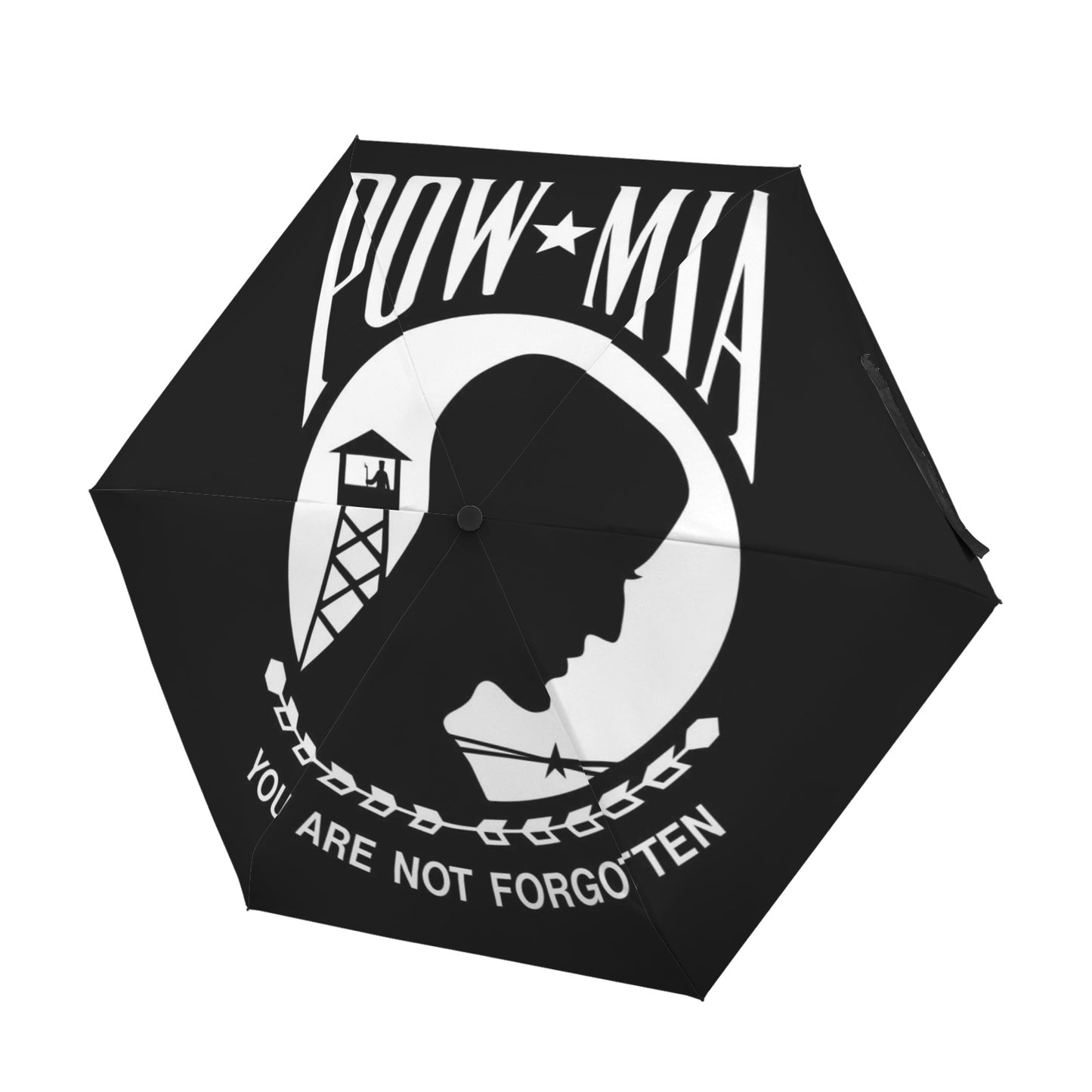POW/MIA Flag Inspired Mini Compact Umbrella