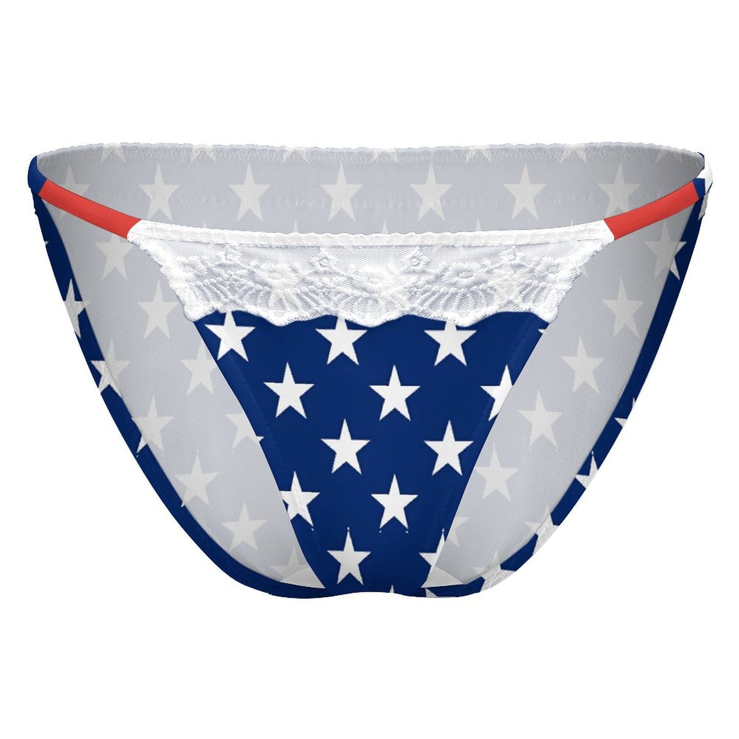 USA/American Flag Inspired Lace Trim Underwear