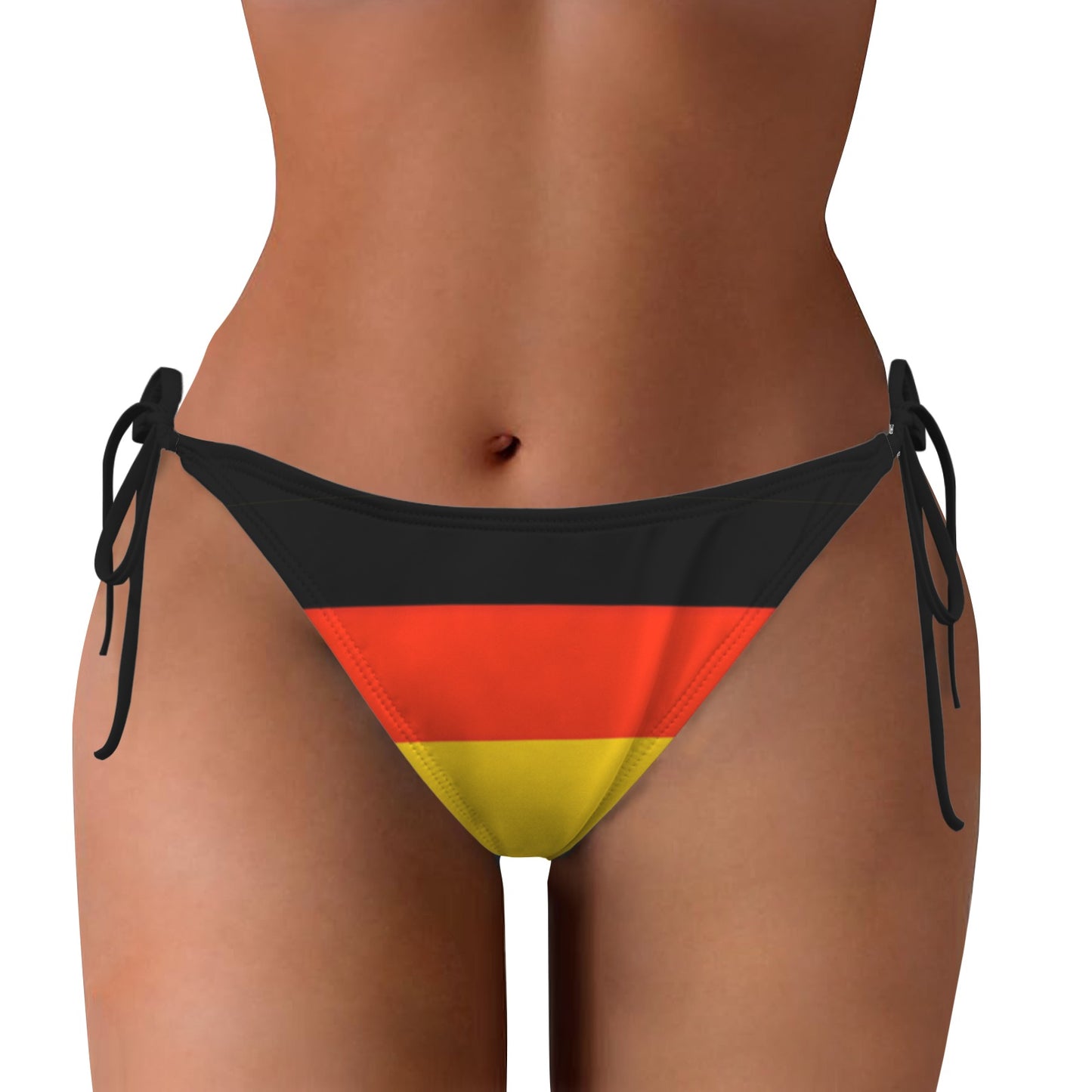 Germany Flag Inspired Side-Tie Bikini Bottom