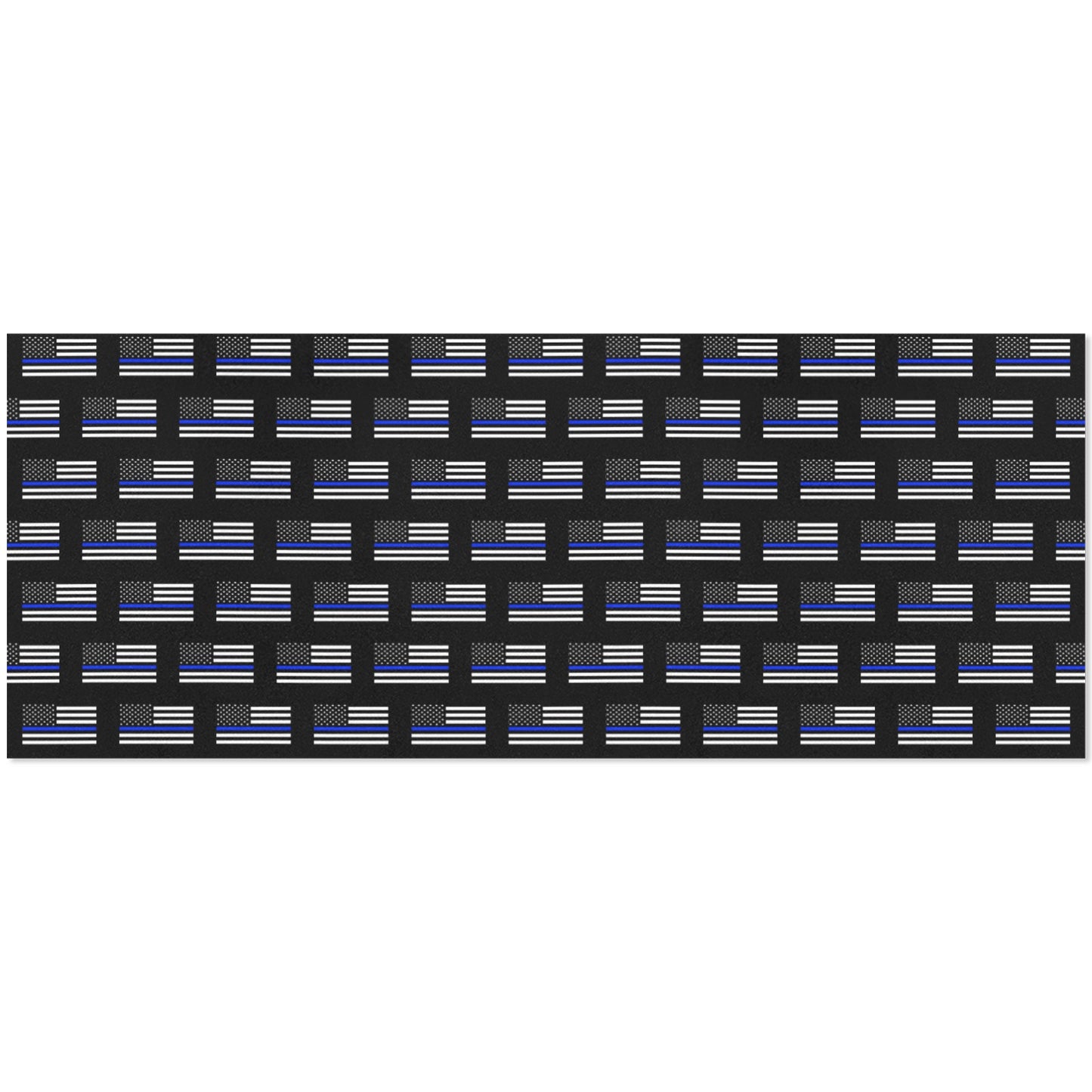 Thin Blue Line Flag Inspired Custom Gift Wrapping Paper 58"x 22.5" (4 Rolls)