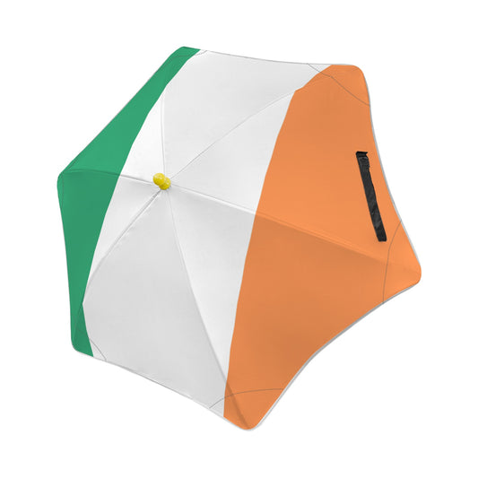 Ireland Flag Inspired Kids Safe Round Corner Umbrella