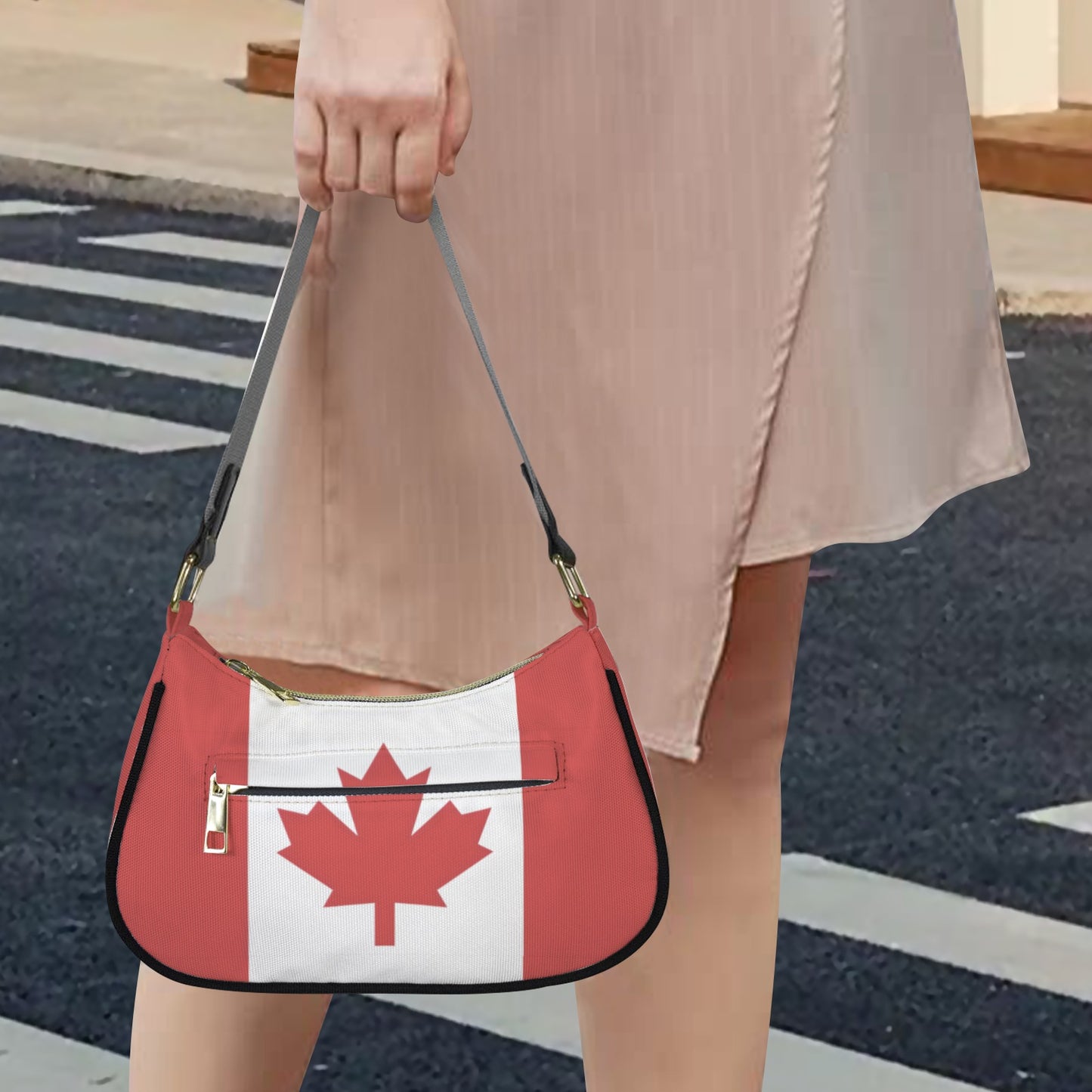 Canada Flag Inspired Women's Shoulder Bag