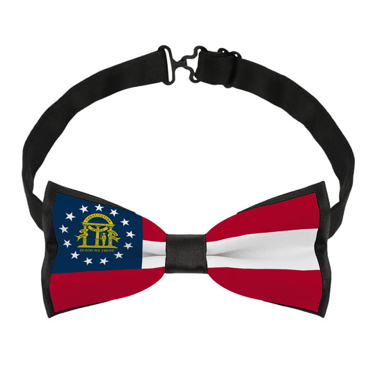 Georgia Flag Inspired Bow Tie – Look Sharp, Show your Columbian Pride