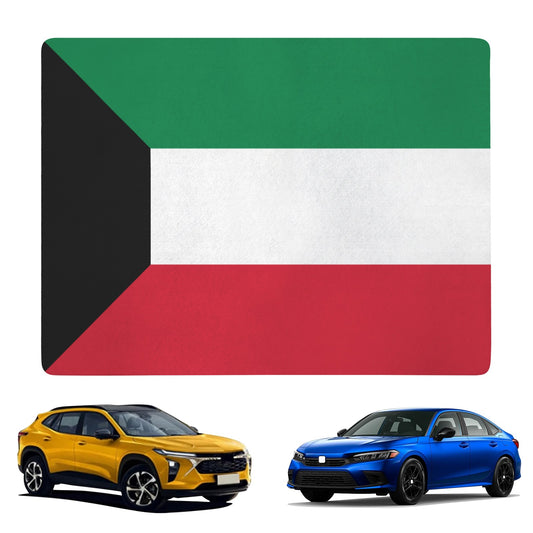 Kuwait Flag Inspired Car Trunk Mat 100 × 75 cm / 39.4 × 30 in Printed in the USA