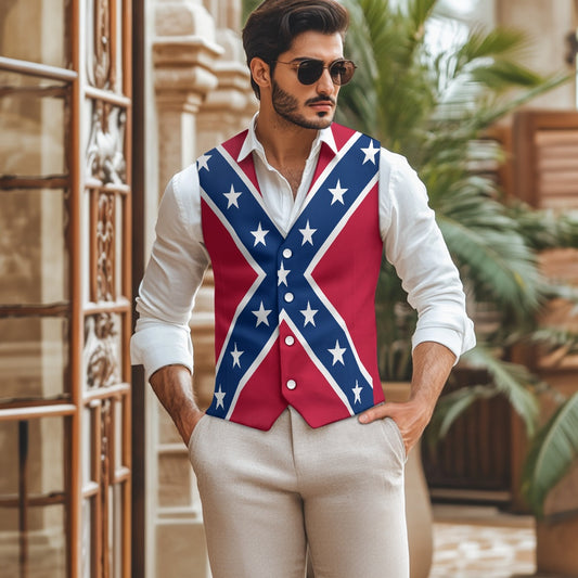 Confederate Battle Flag Suit vest jacket