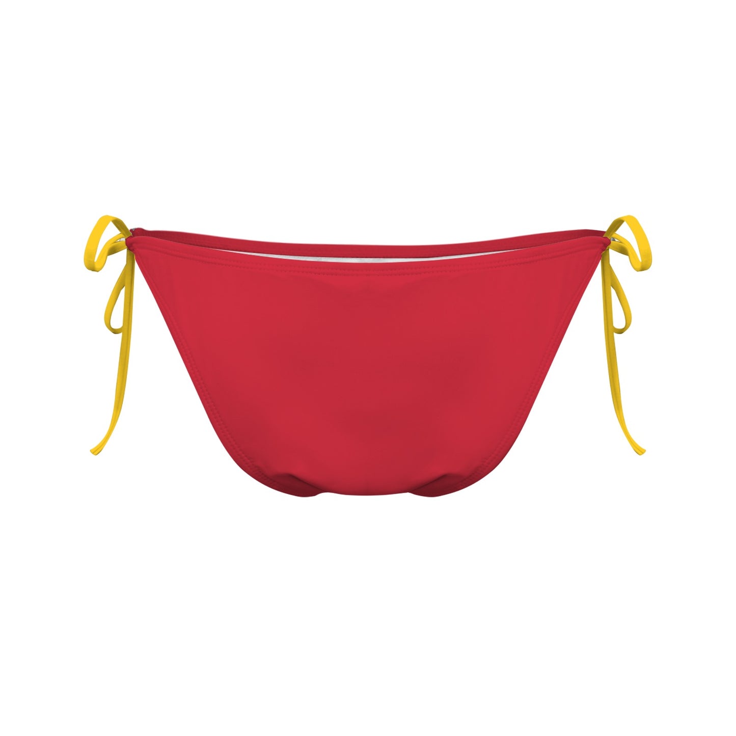 Spain Flag Inspired Side-Tie Bikini Bottom