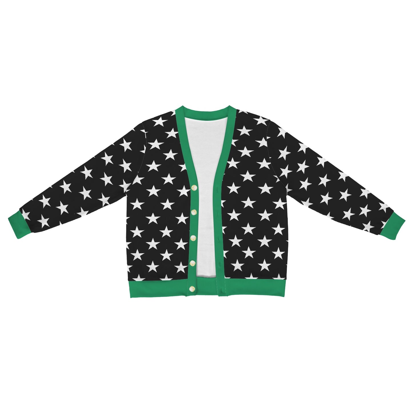 Thin Green Line Flag Inspired Men's Cardigan
