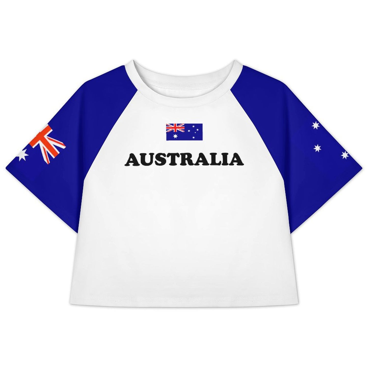 Australia Flag Inspired Women's Cropped Shirt