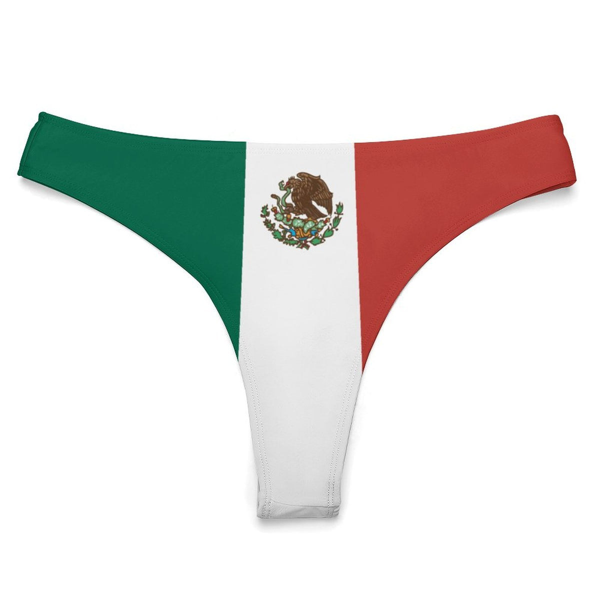 Mexico Flag Inspired T-Back Thong Bikini