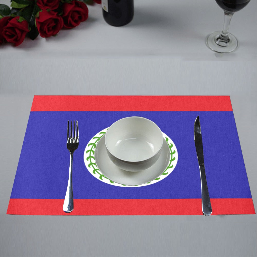 Belize Flag Placemats 12" x 18" (Set of 6)