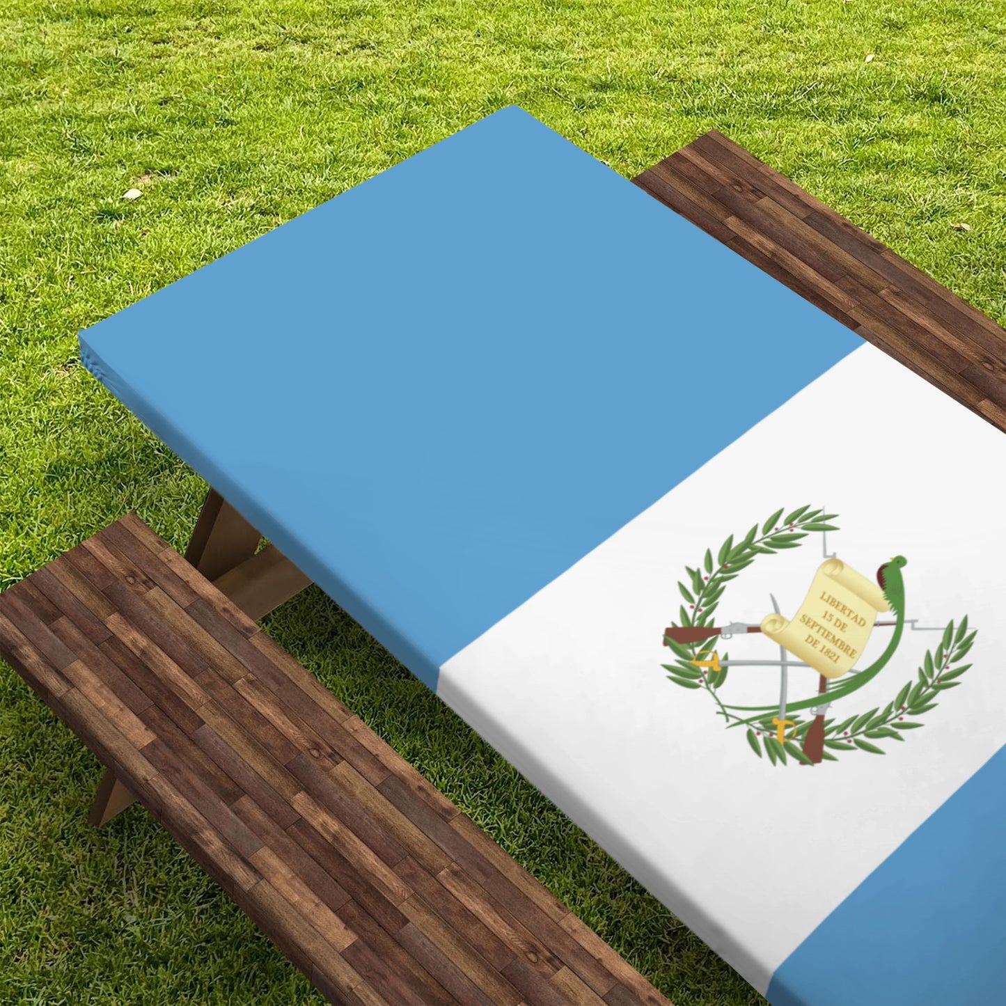 Guatamala Flag Picnic Table Cover (72" x 30") (Made in the USA)