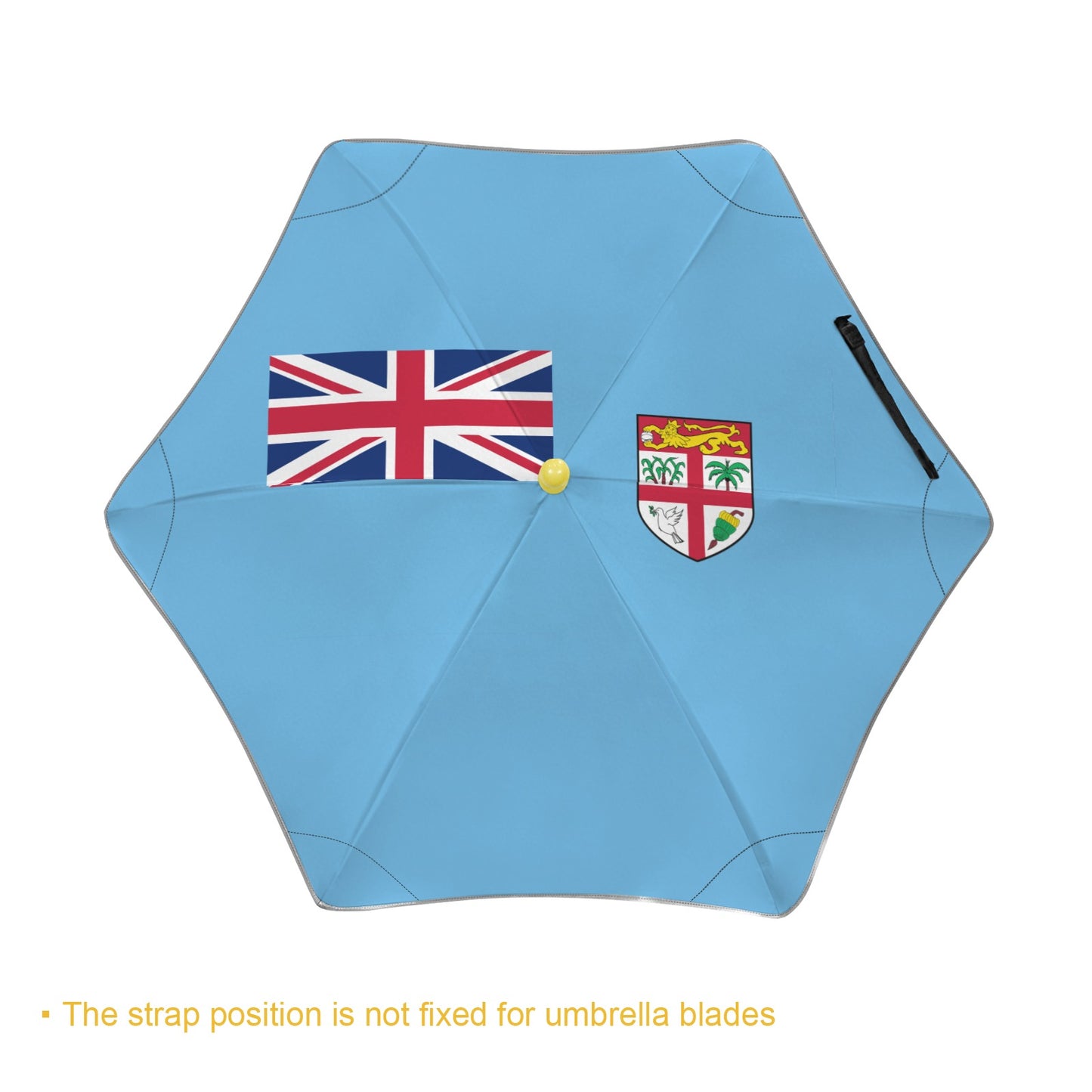 Fiji Flag Inspired Kids Safe Round Corner Umbrella