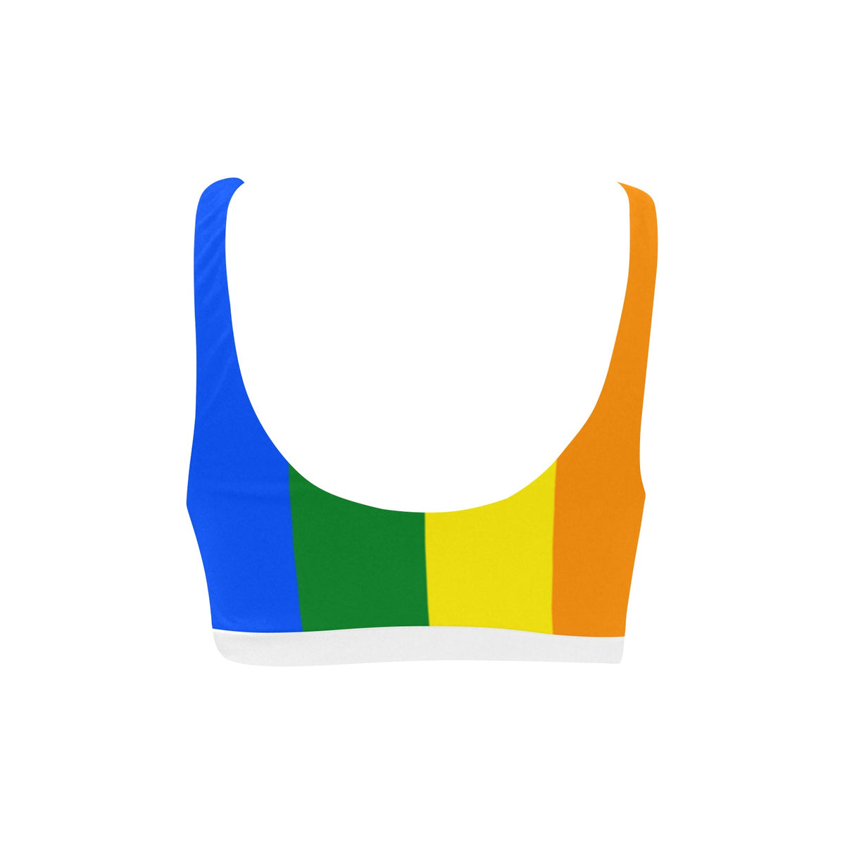 Rainbow Flag Inspired Sport Bikini Top
