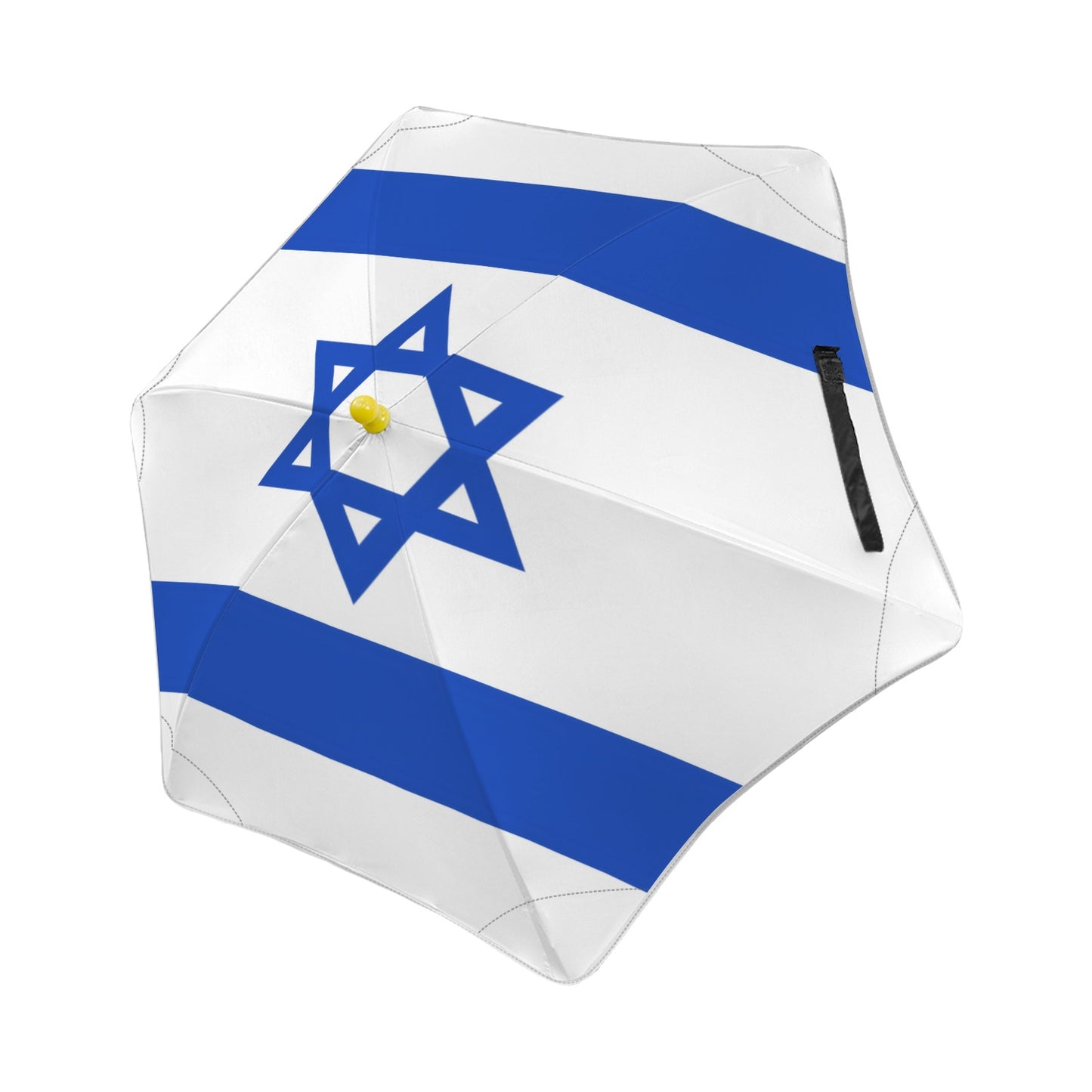 Israel Flag Inspired Kids Safe Round Corner Umbrella