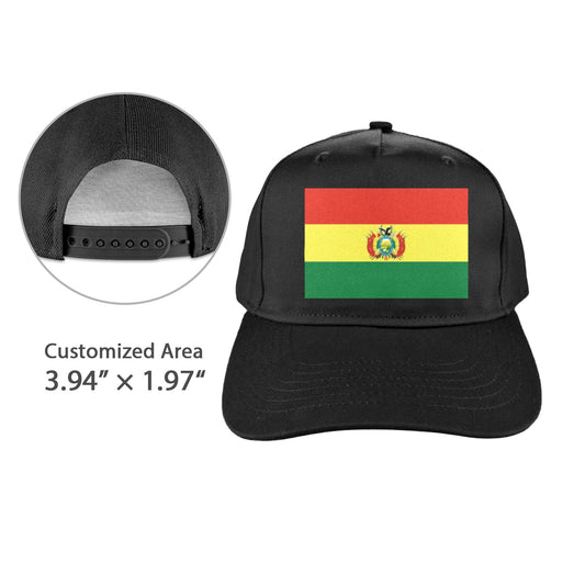 Bolivia Flag Inspired Baseball Cap | Printed in the  USA