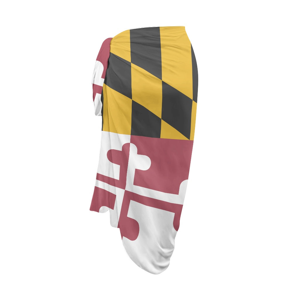 Maryland Flag Inspired Bikini Cover-Up