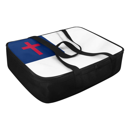 Christian Flag Inspired Insulated Casserole Carrier – Durable Hot & Cold Food Bag