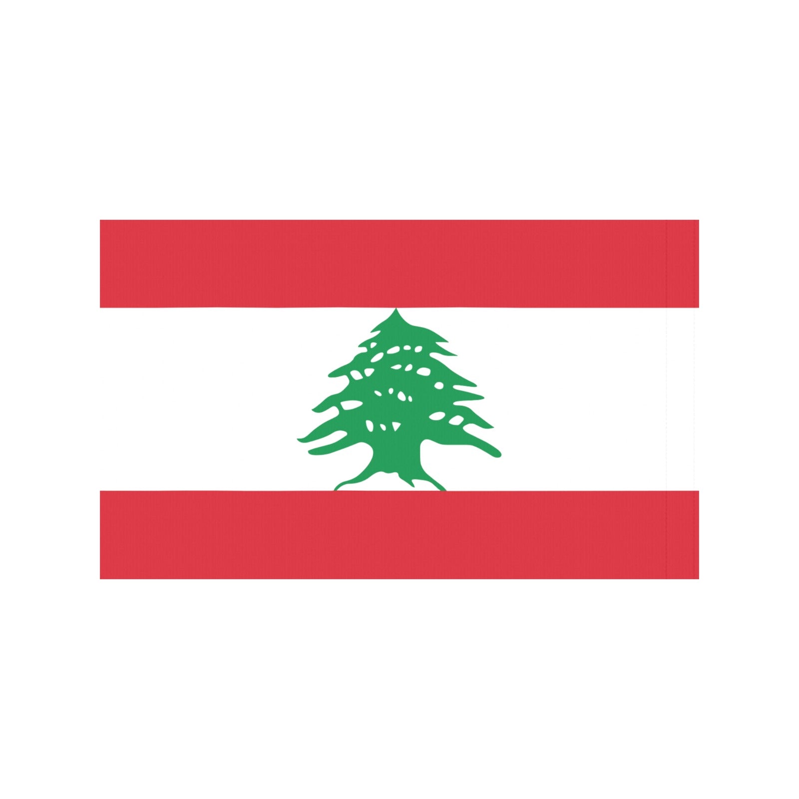Luv My Flag Lebanese flag with cedar tree design.
