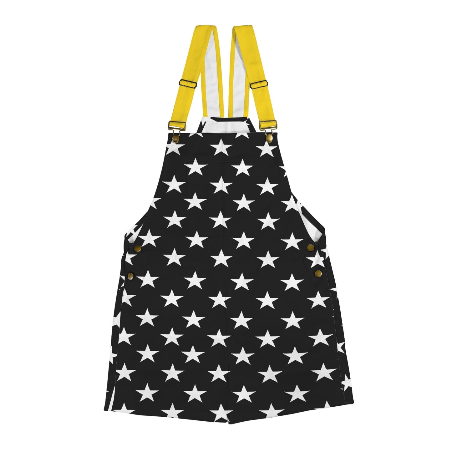 Thin Gold Line Flag Inspired Unisex Suspender Jumpsuit