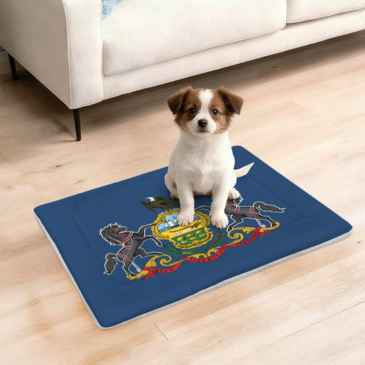 Pennsylvania Flag Inspired Pet Mat 25x18inch (Made in the USA)