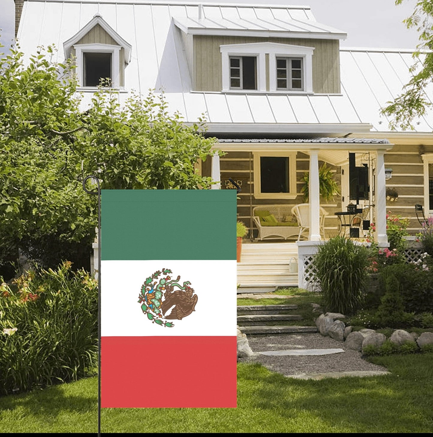 Mexico Flag Inspired Garden Flag 60" x 36" | Ships from USA