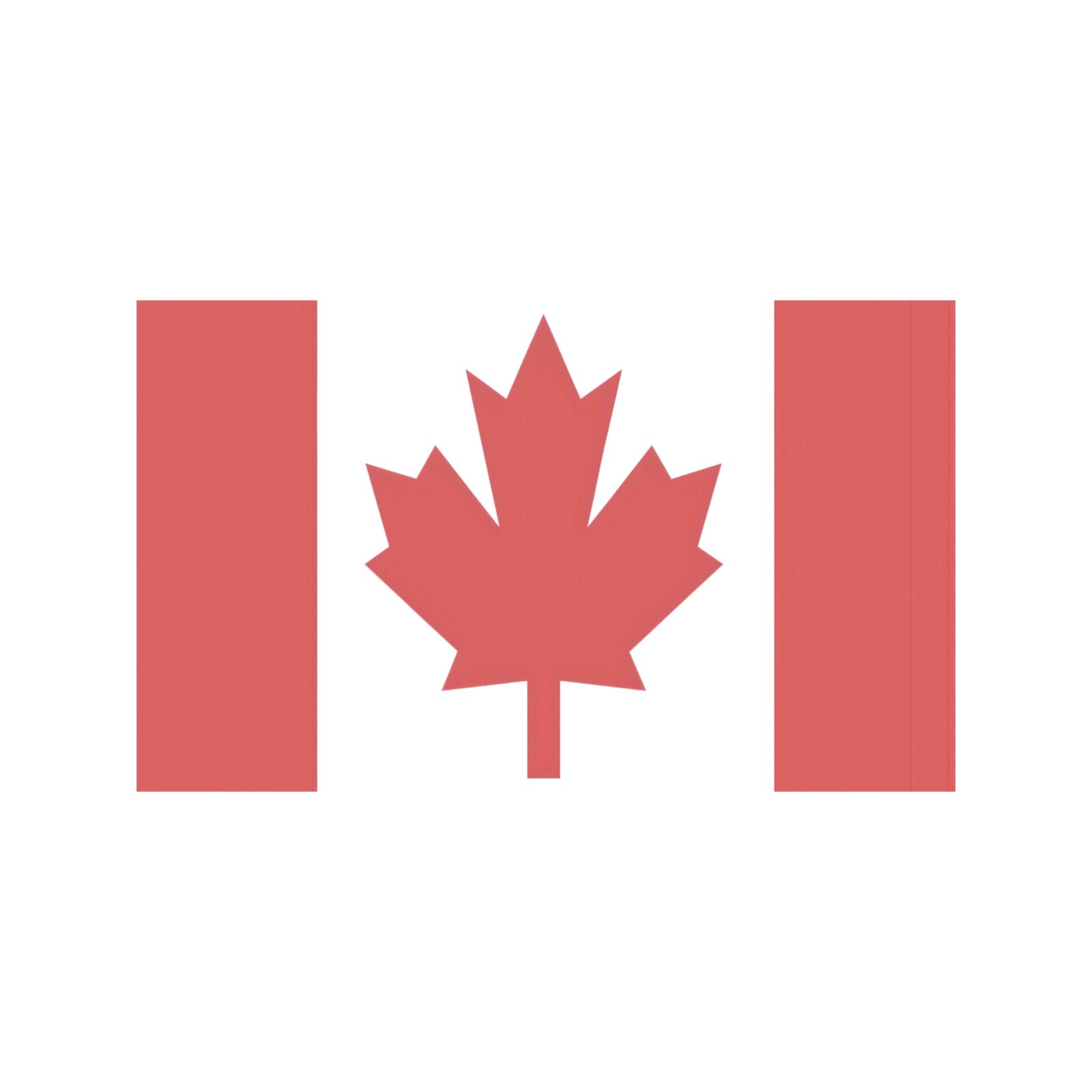 Canadian flag illustration featuring red maple leaf, Luv My Flag.