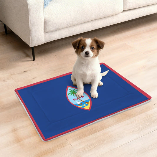 Guam Flag Inspired Pet Mat 25x18inch (Made in the USA)