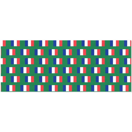 France Flag Inspired Custom Gift Wrapping Paper 58"x 22.5" (4 Rolls)